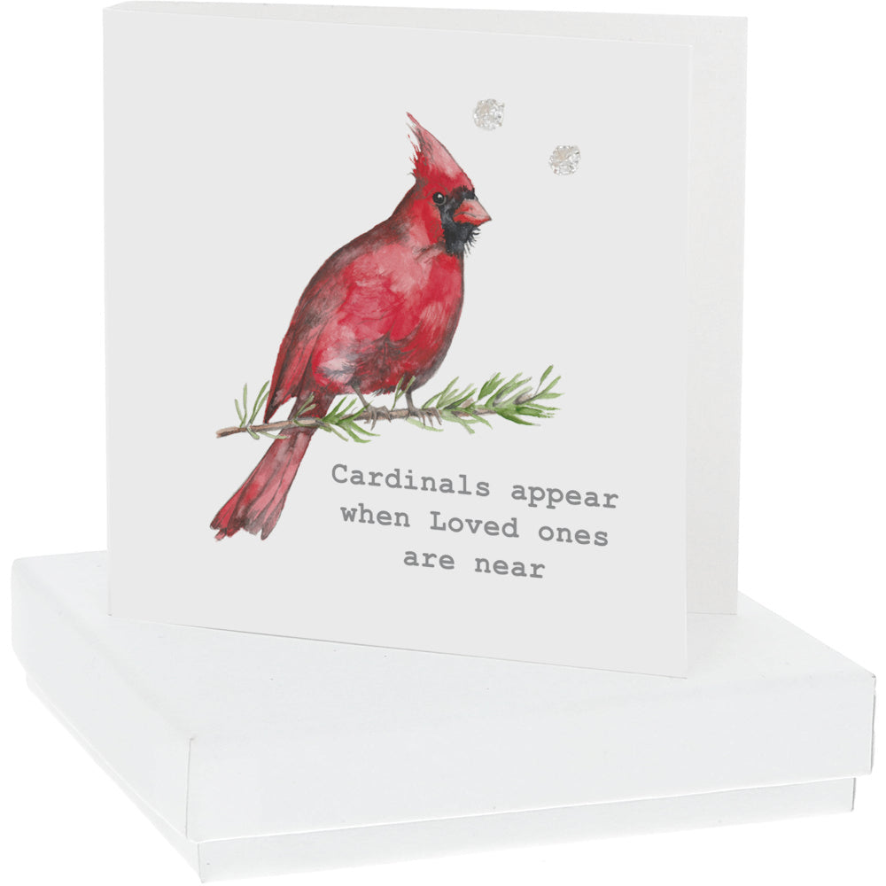 Cardinals Appear Card & Earrings