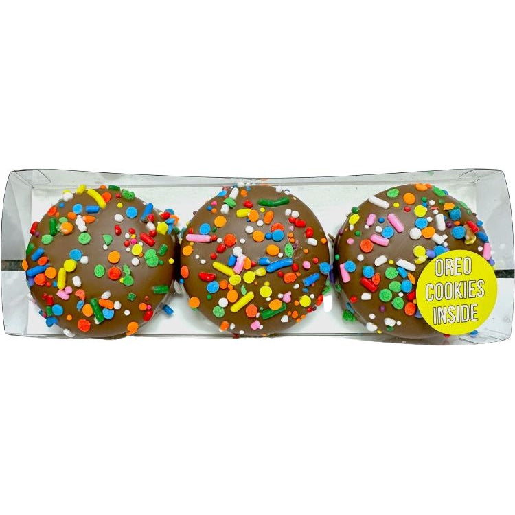 Chocolate-Covered Funfetti Oreo Cookies (3pc)