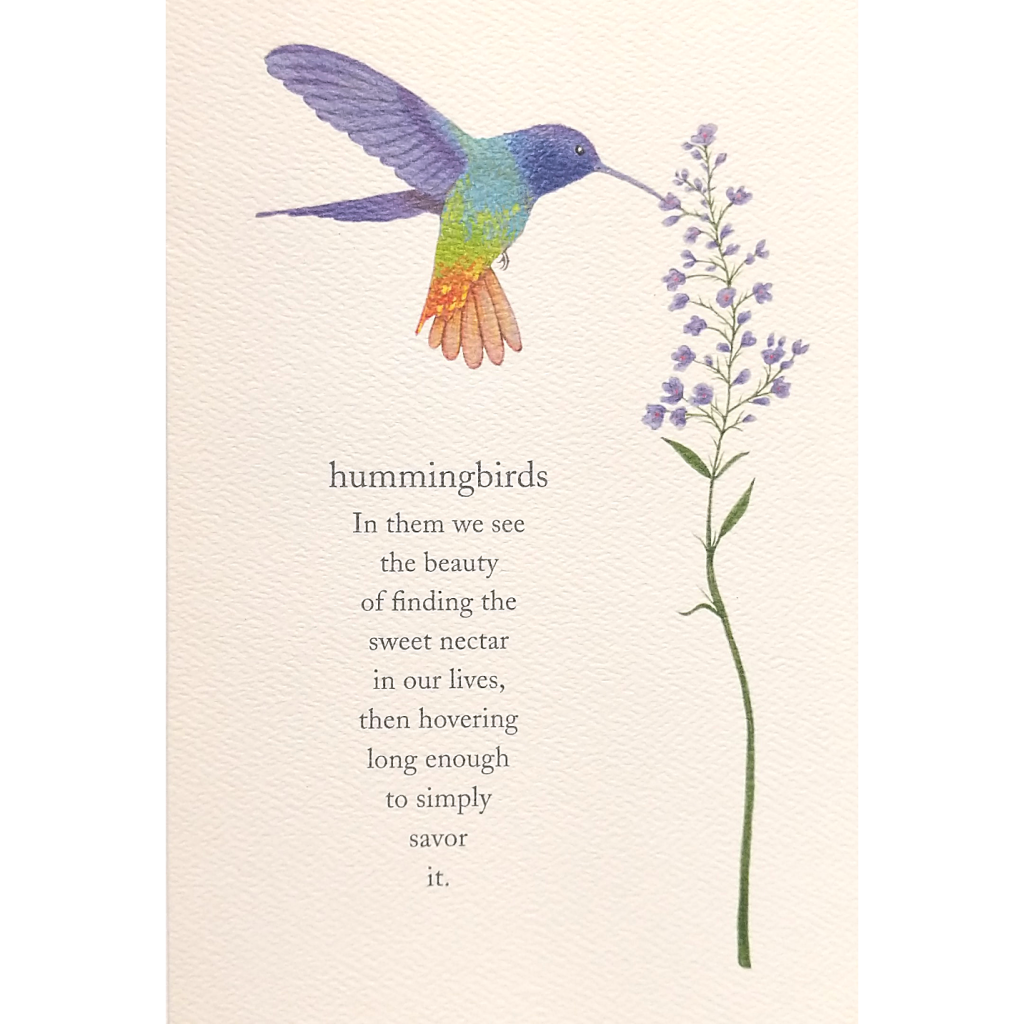 Birthday Card: Hummingbirds