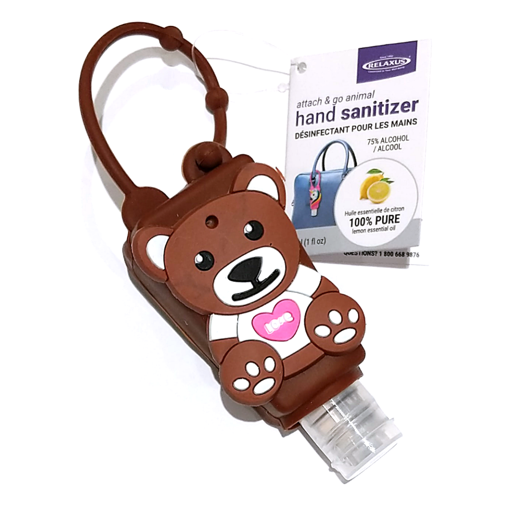 Attach & Go Teddy Bear Hand Sanitizer