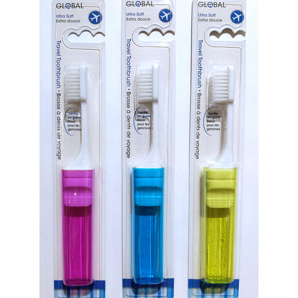 Travel toothbrush top