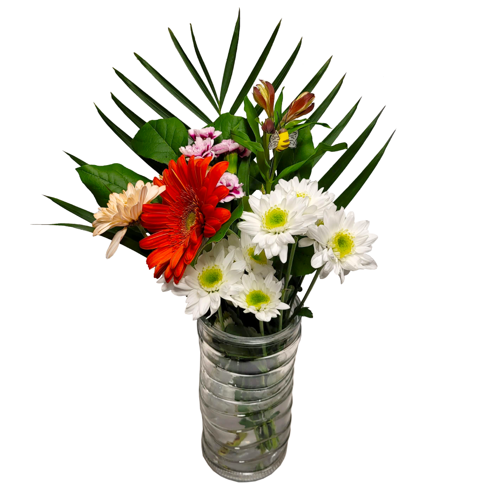 Large Floral Arrangement in Vase