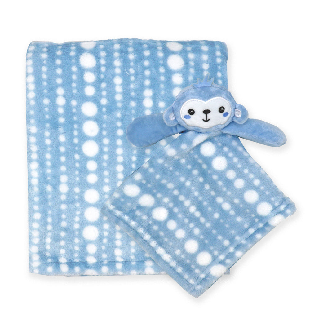 Blanket & Nunu Set: Blue Monkey