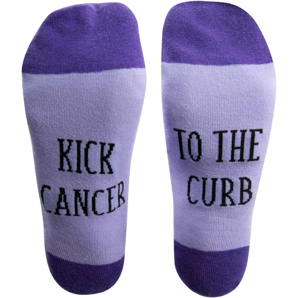 Kick Cancer to the Curb Socks