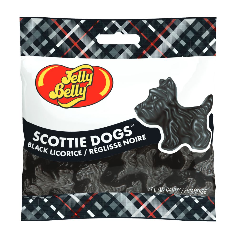 Jelly Belly Black Licorice Scottie Dogs (77g) Sunnybrook Gift Shop