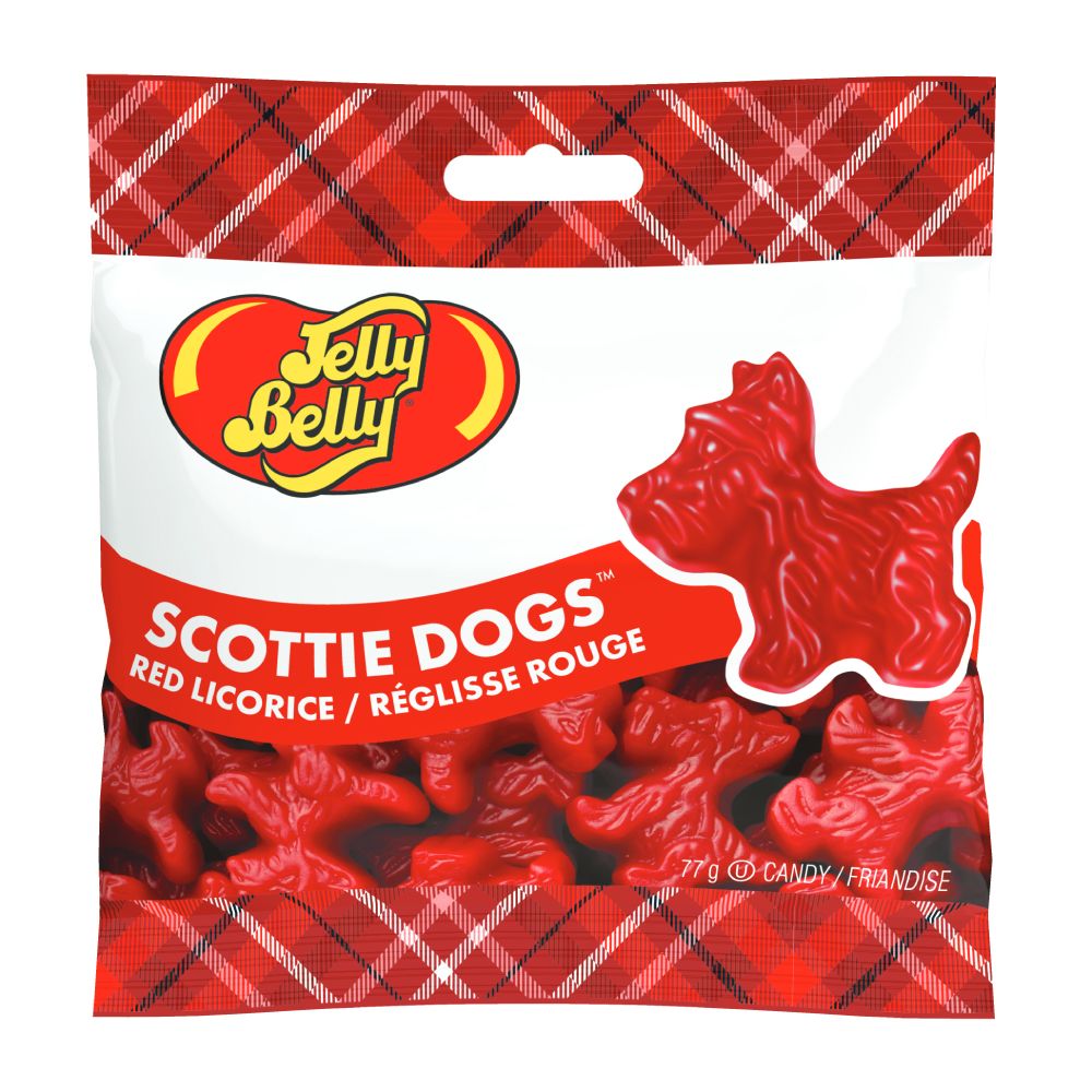 Jelly Belly Red Licorice Scottie Dogs (77g) Sunnybrook Gift Shop