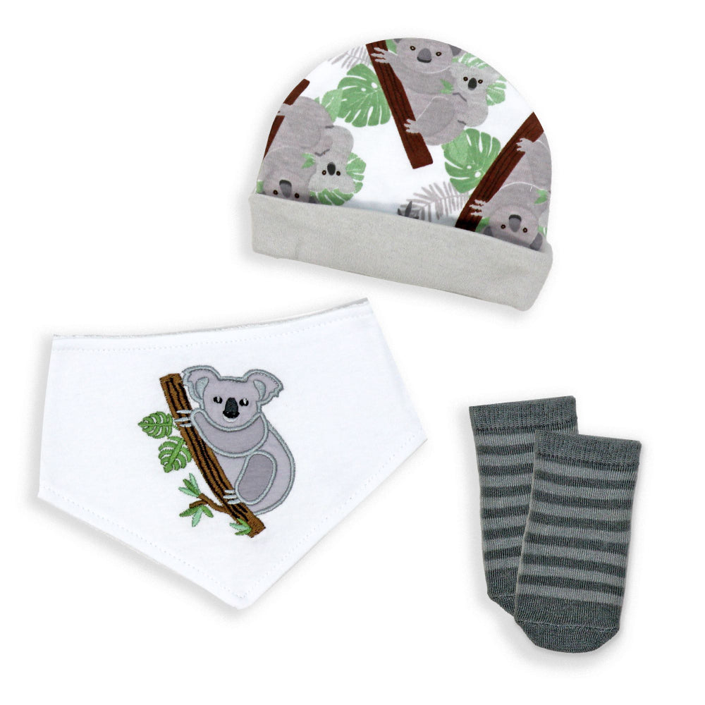 3-Piece Baby Accessory Set: Koala Bear