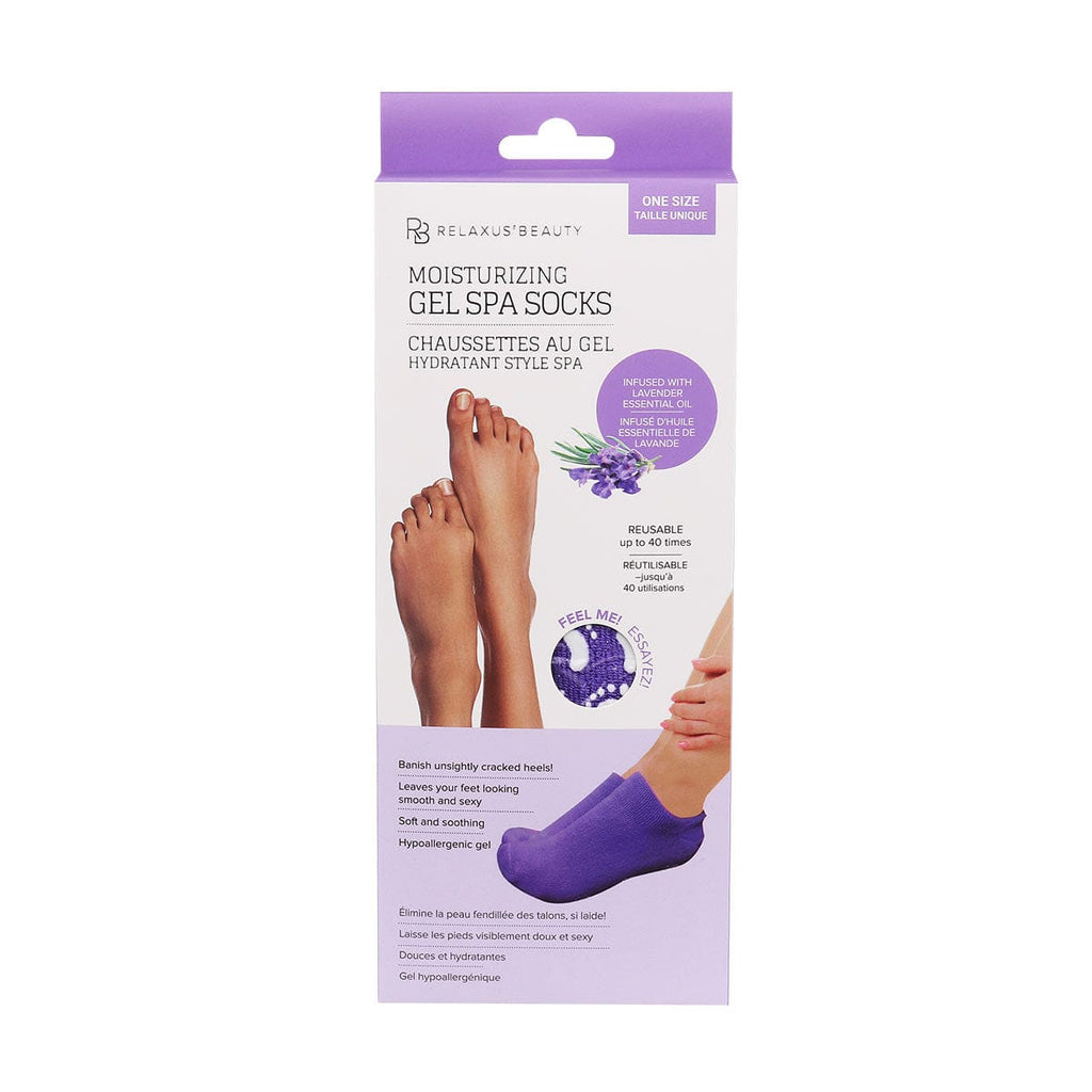 Moisturising Gel Spa Socks: Lavender