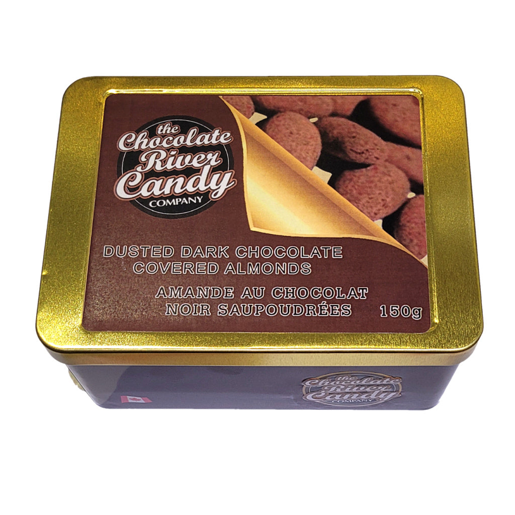 Dusted Dark Chocolate-Covered Almonds (150g)