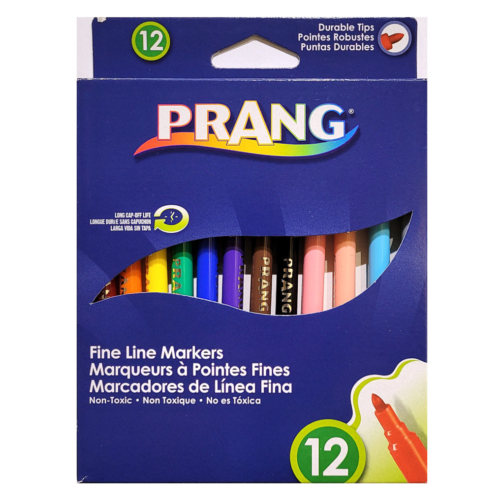 PRANG Fine Line Markers (12pk)