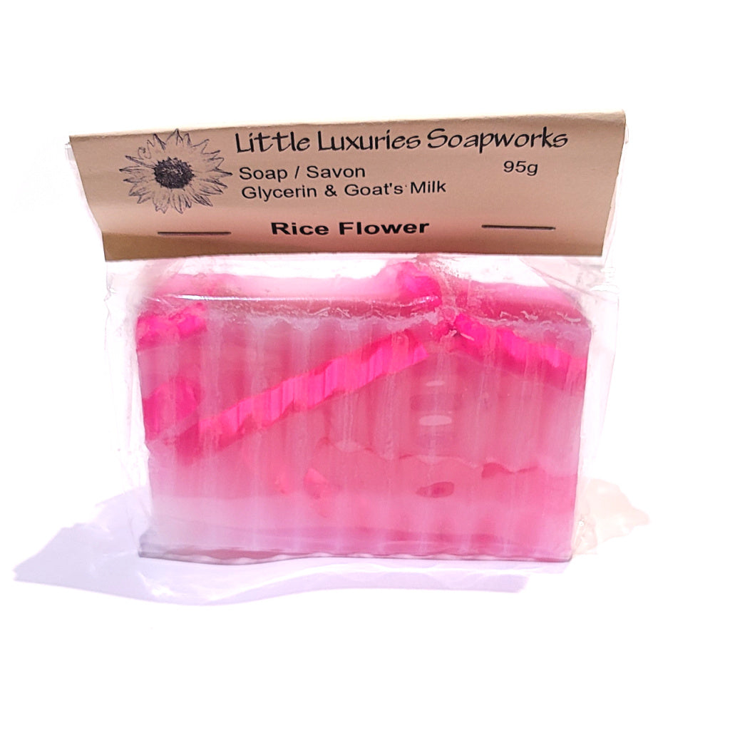 Handcrafted Bar Soap: Rice Flower (95g)
