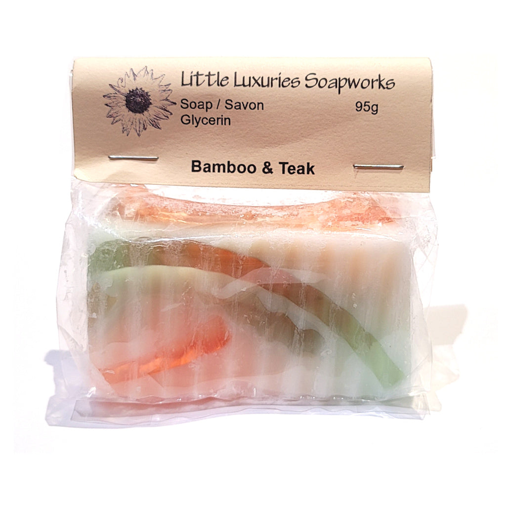 Handcrafted Bar Soap: Bamboo & Teak (95g)
