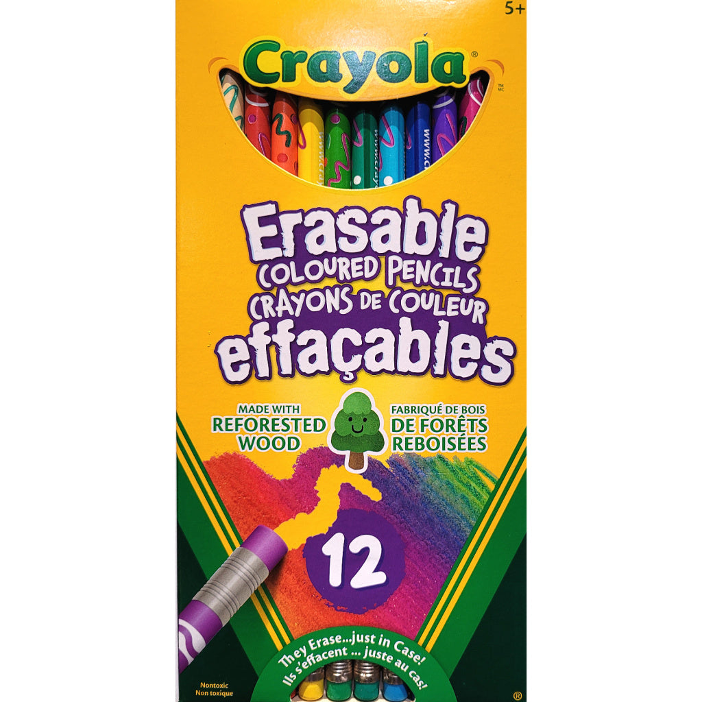 Crayola Erasable Coloured Pencils (12pk)