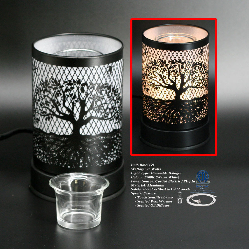 Touch Sensor Lamp: Tree of Life (Black)