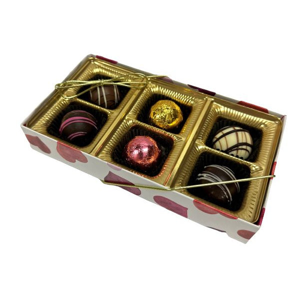 Painted Hearts Assorted Truffles (6pc)