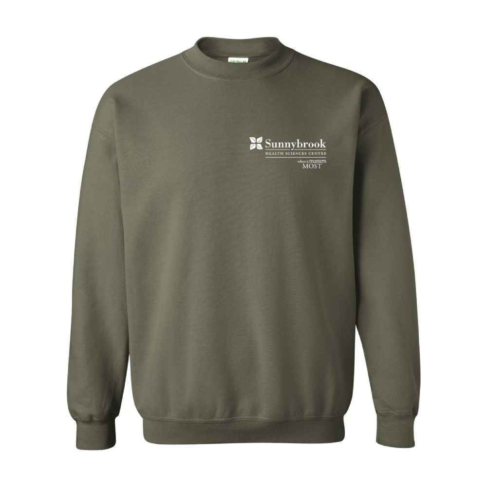 Sunnybrook Crew-Neck Sweatshirt: Military Green