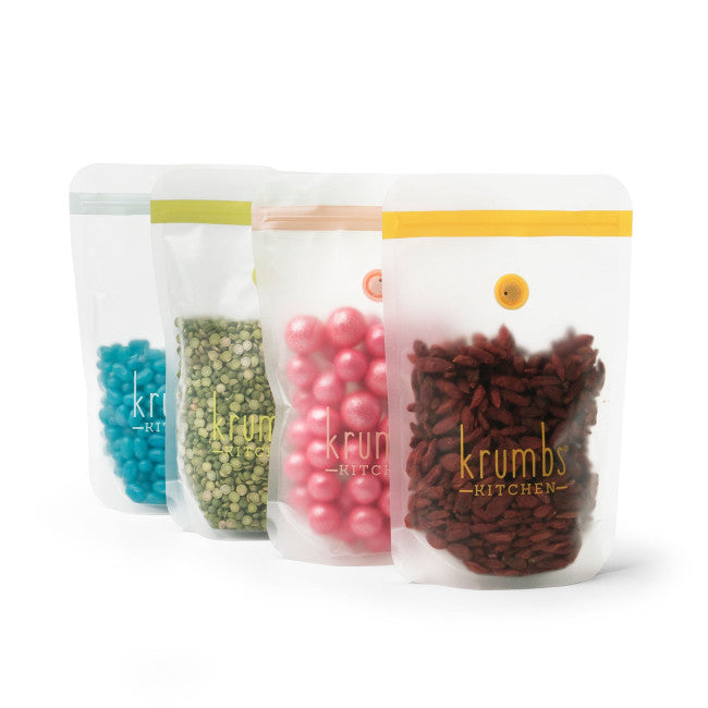 Krumbs Kitchen Reusable Dry Goods Storage Bags (4pk)