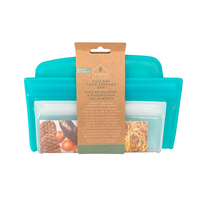 Simply Lived Silicone Food Storage Bag (2 Pack)