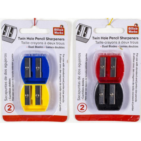 Pencil Sharpener Twin Hole Set (2pk) – Sunnybrook Gift Shop
