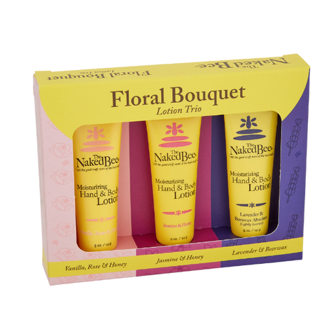 Naked Bee Floral Bouquet Lotion Trio (3 x 14g)