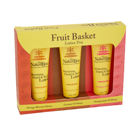 Naked Bee Fruit Basket Lotion Trio (3 x 14g)