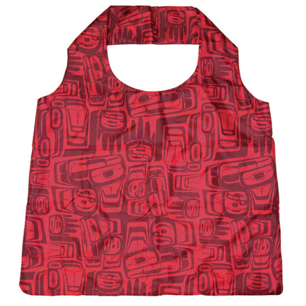 Foldable Shopping Bag: Eagle Crest Red (Ben Houstie)