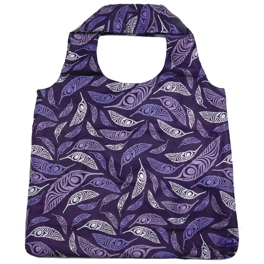 Foldable Shopping Bag: Feather (Simone Diamond)