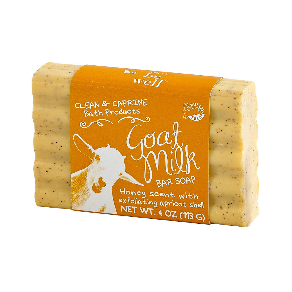 Exfoliating Goat Milk Bar Soap: Honey & Apricot (113g)