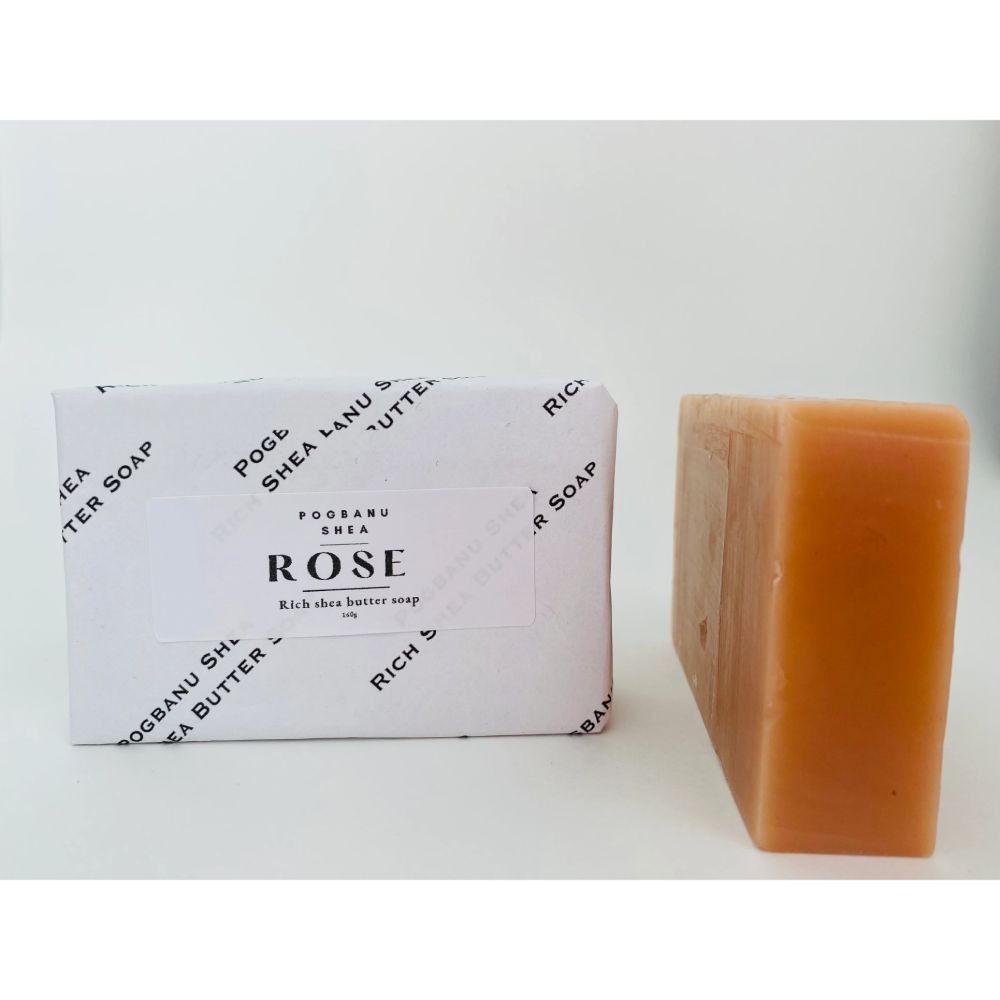 Pogbanu Rose Shea Butter Soap (160g)