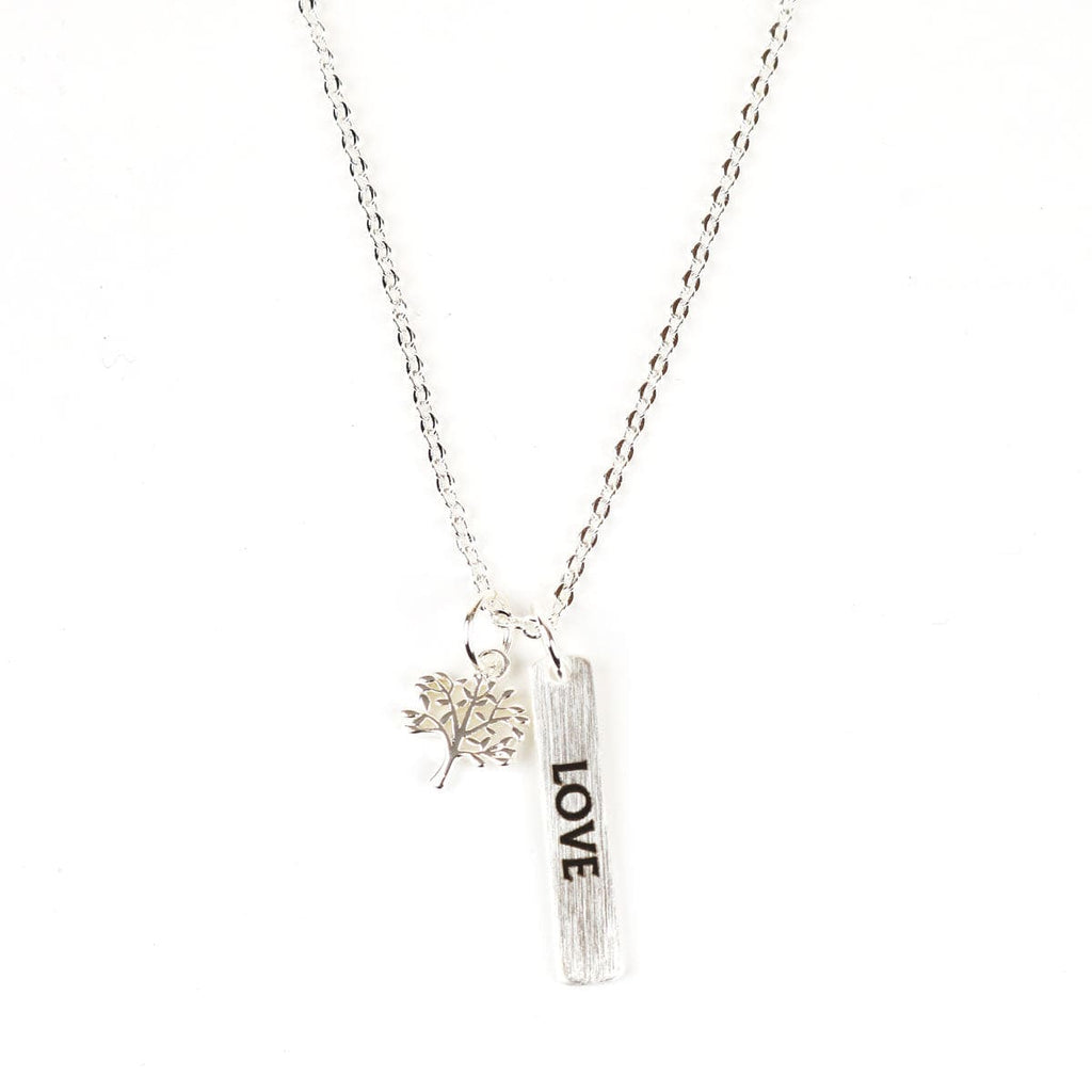 Tree of Life Bar Necklace: Love