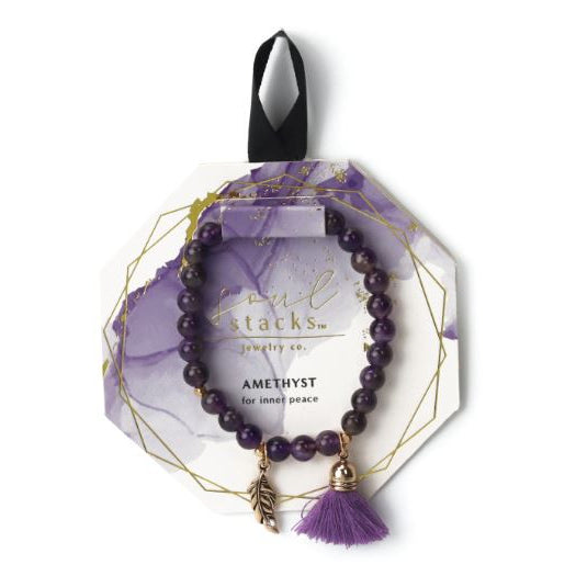 Soul Stacks Bracelet: Amethyst (Inner Peace)