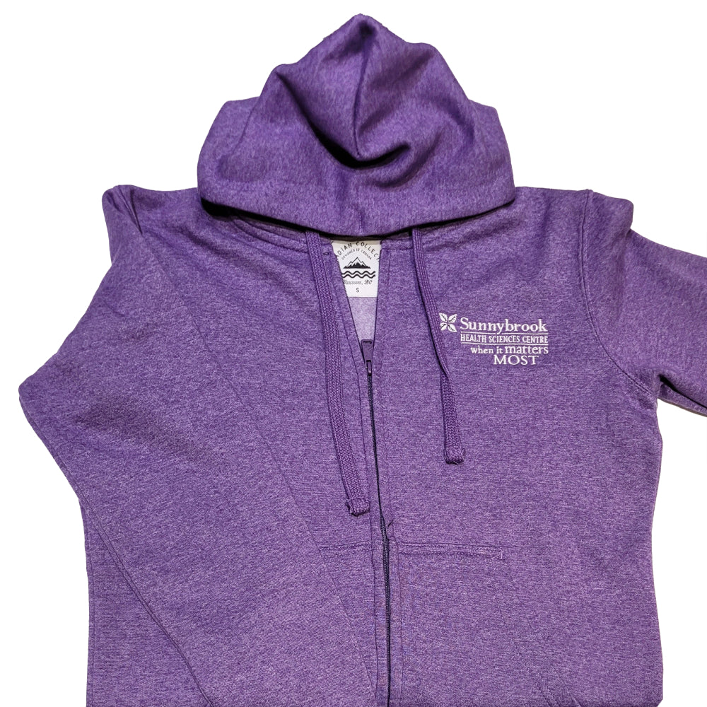Sunnybrook Zip-Up Hoodie: Heather Purple