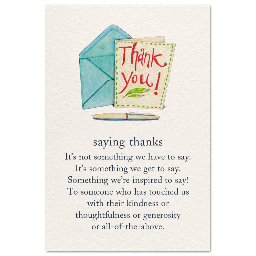 Thank You Card: Saying Thanks
