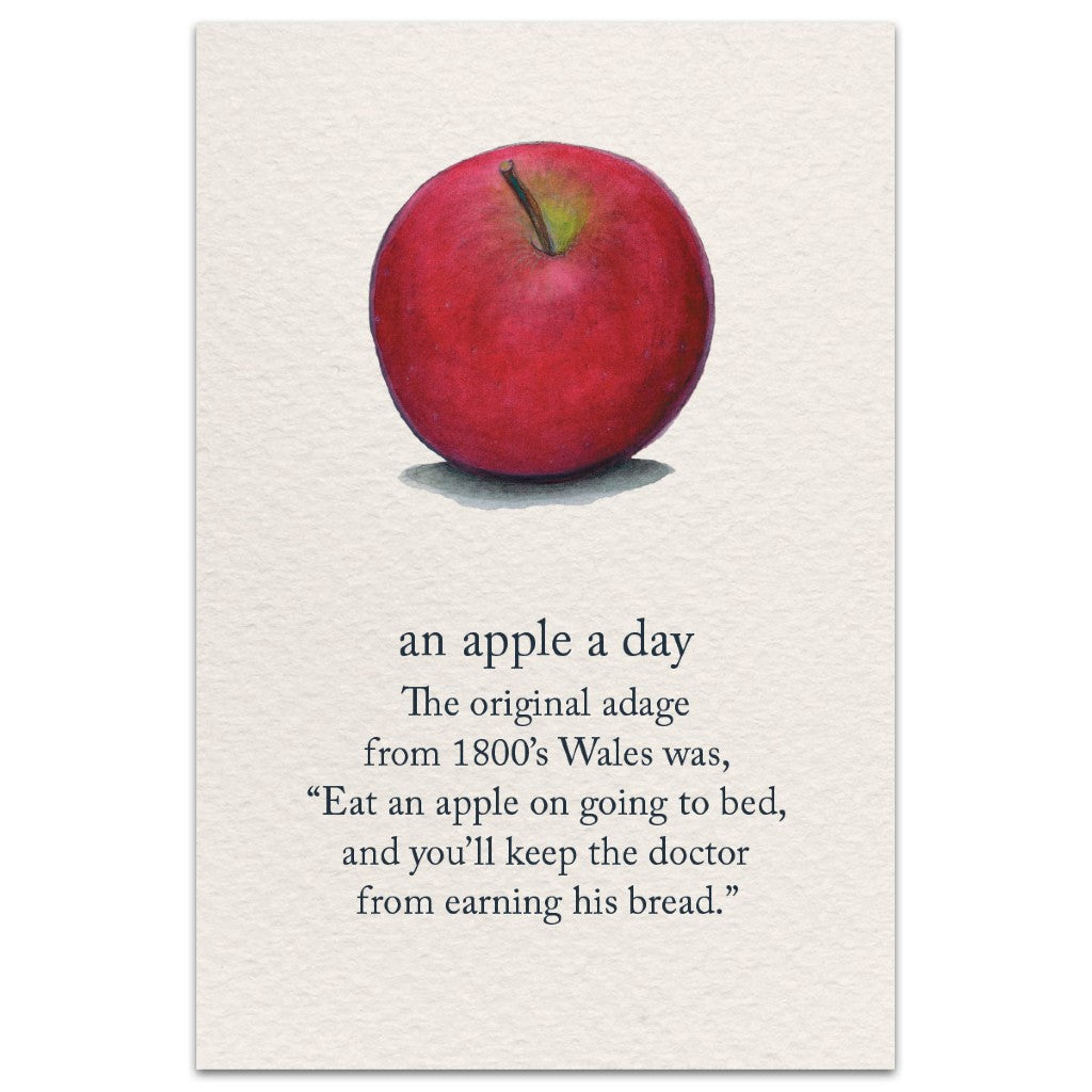 Get Well Card: An Apple A Day