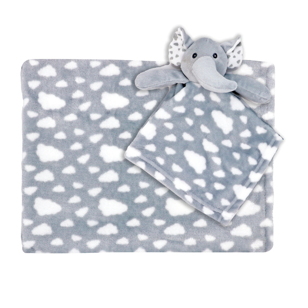 Blanket & Nunu Set: Grey Elephant