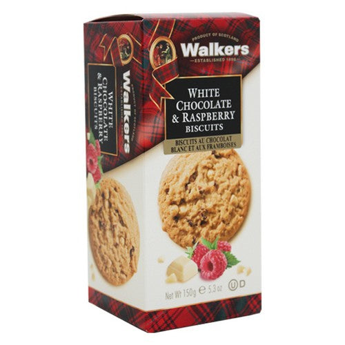 Walkers White Chocolate & Raspberry Biscuits (150g)