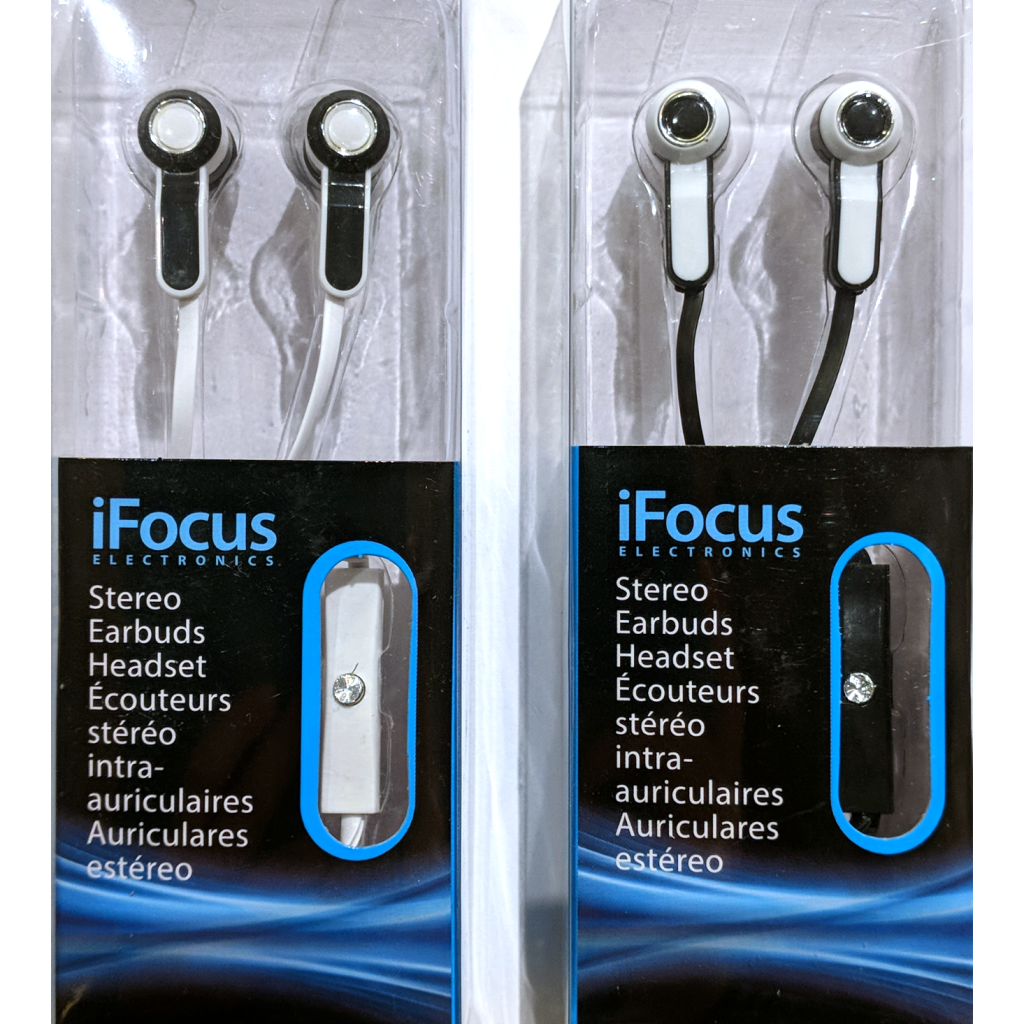 iFocus Stereo Earbuds Headset – Sunnybrook Gift Shop