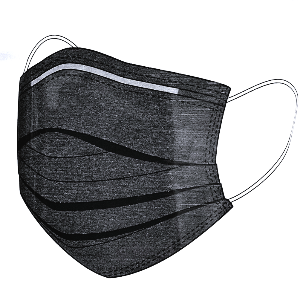 Disposable Black Face Mask (Pack of 10)