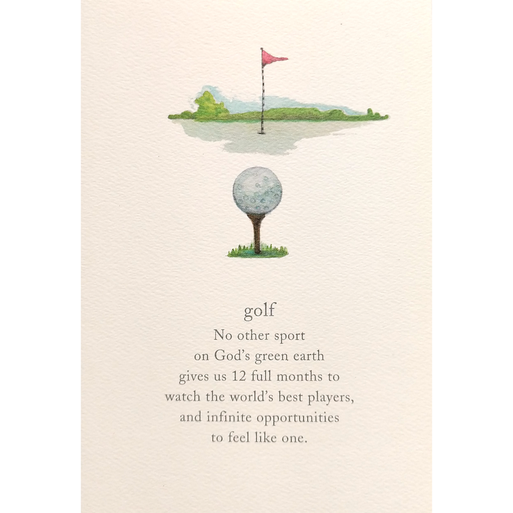 Birthday Card: Golf
