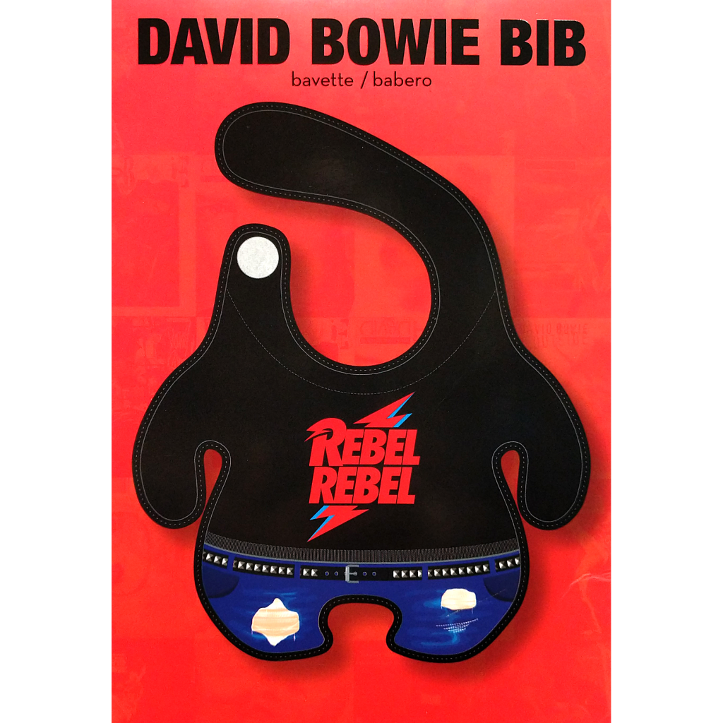 David Bowie Rebel Rebel Baby Bib