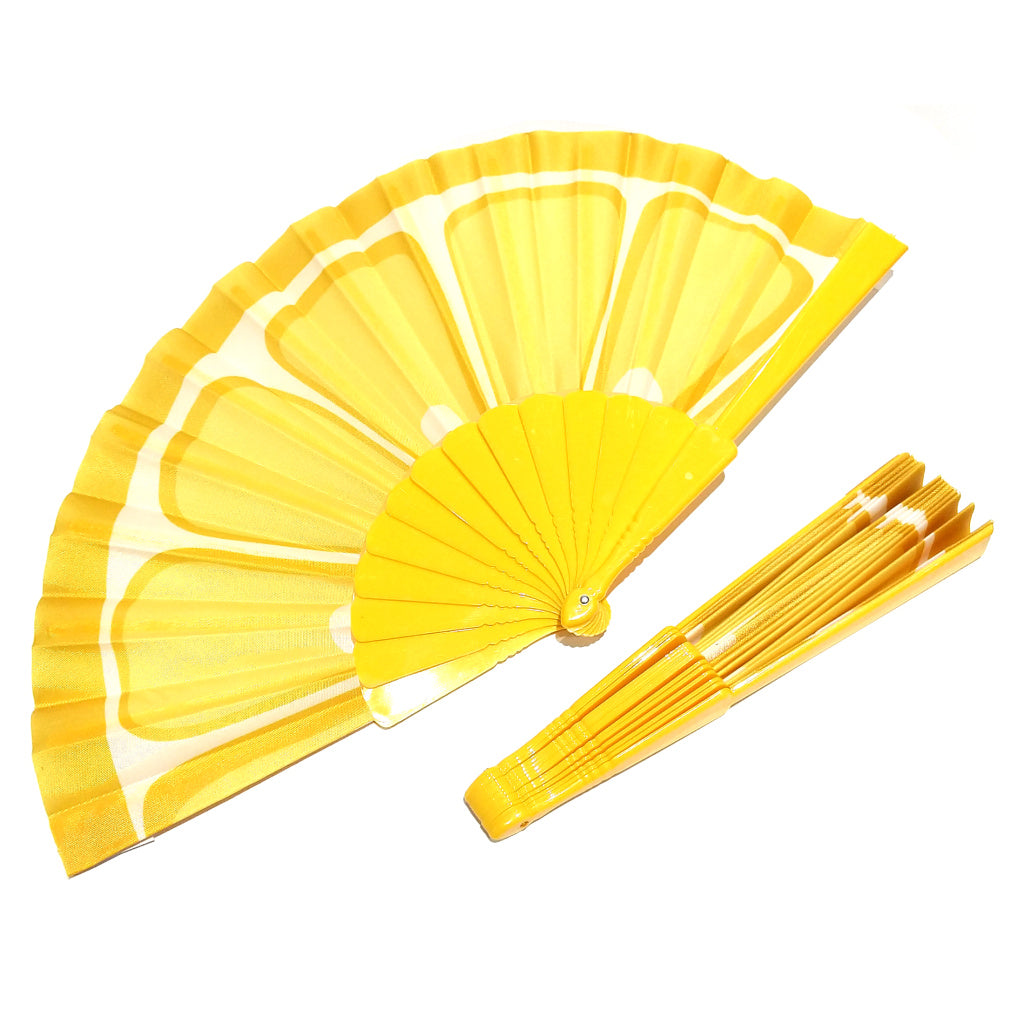 Lemon Wedge Hand Fan