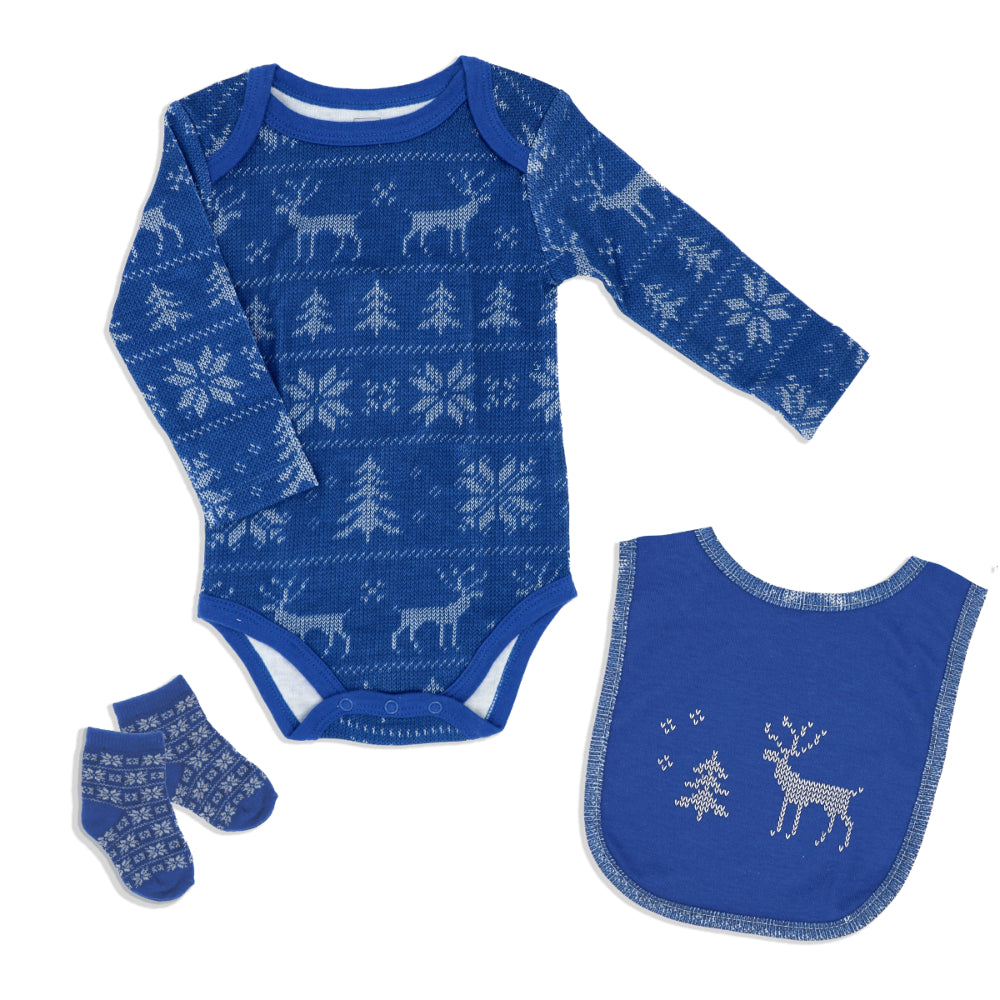 3-Piece Baby Gift Set (Blue)