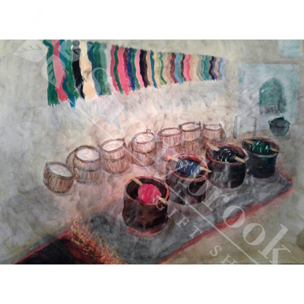 Turkish Dye Vats, by Rose Marie Nicolucci (Bar 4)