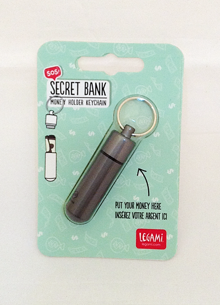 Secret Bank Money Holder Keychain